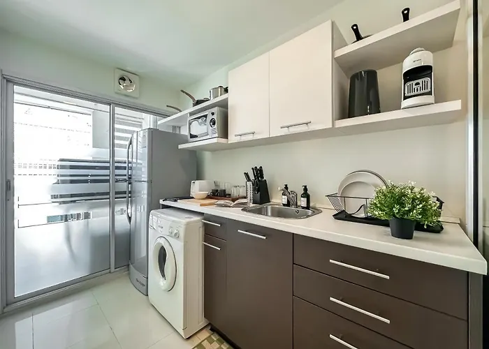 Apartamento Contemporary Modern 1br - Ultra Fast Wifi - On Nut